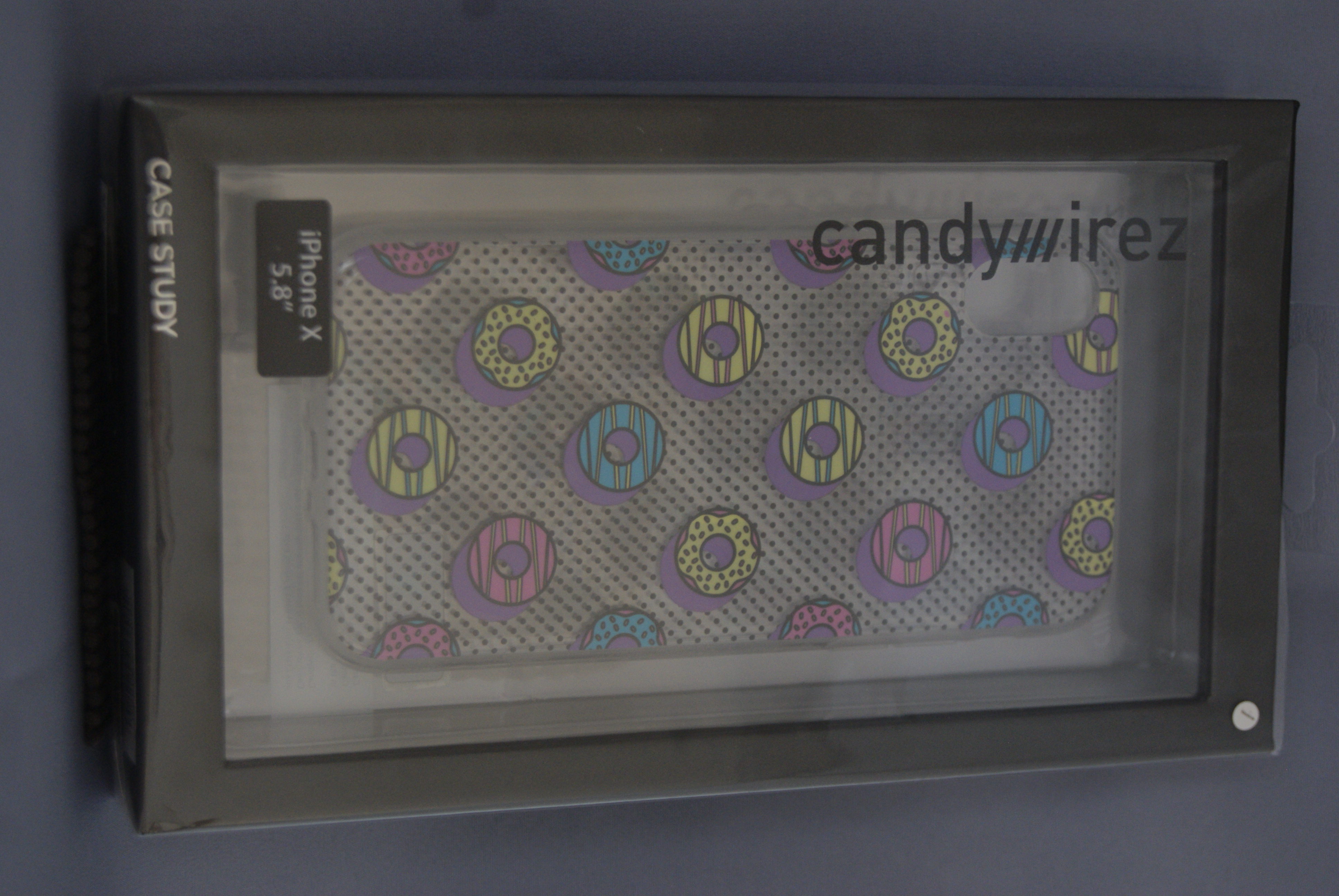 a Hologram Clear Case for iPhone X/XS - Donuts