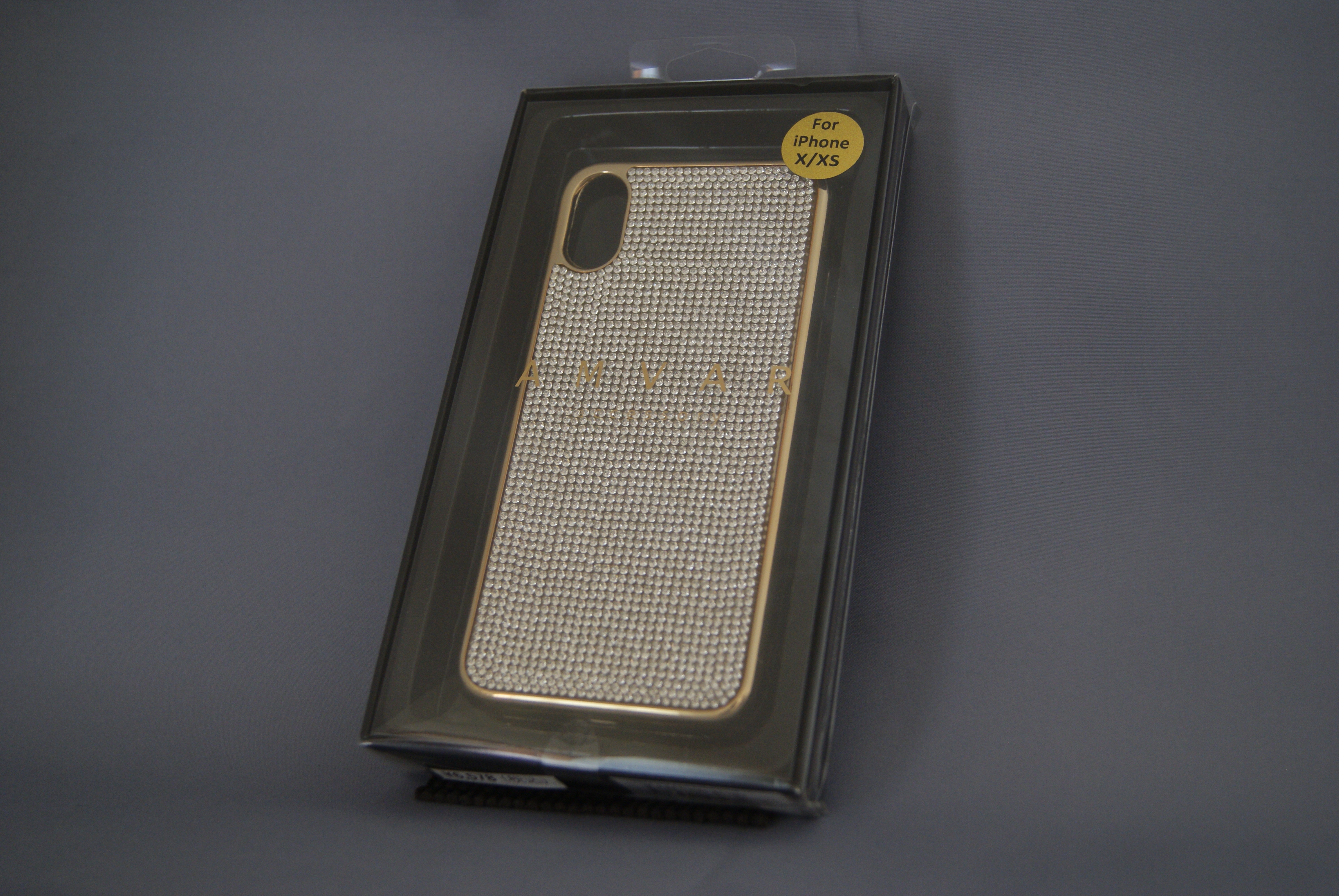 a 【iPhoneX/XS】Diamond TPU ｺﾞｰﾙﾄﾞ