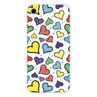 パターンプリントTPUソフトケースハート 7/8/SE2