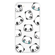 パターンプリントTPUソフトケースパンダ 7/8/SE2